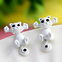 Серьги гвоздики Коты